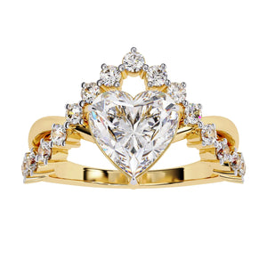 2.7 Ct Heart Solitaire Ring