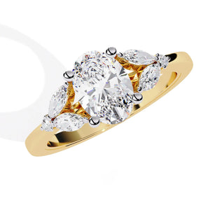 1.4 Ct Oval Solitaire Ring