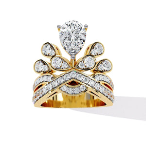 2.2 Ct Pear Solitaire Ring