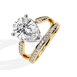 5.8 Ct Pear Solitaire Ring