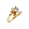 0.5 Ct Round Solitaire with Petite Accents