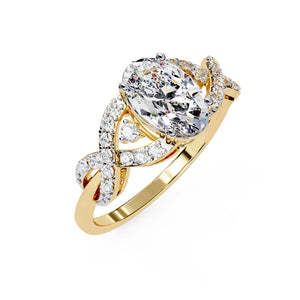 1.9 Ct Oval Solitaire Engagement Ring
