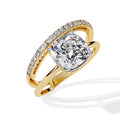 2.5 Ct Cushion Solitaire Engagement Ring