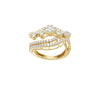 1.1 Ct Ripple Drape Ring