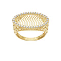 0.3 Ct Rhythm Oval Band