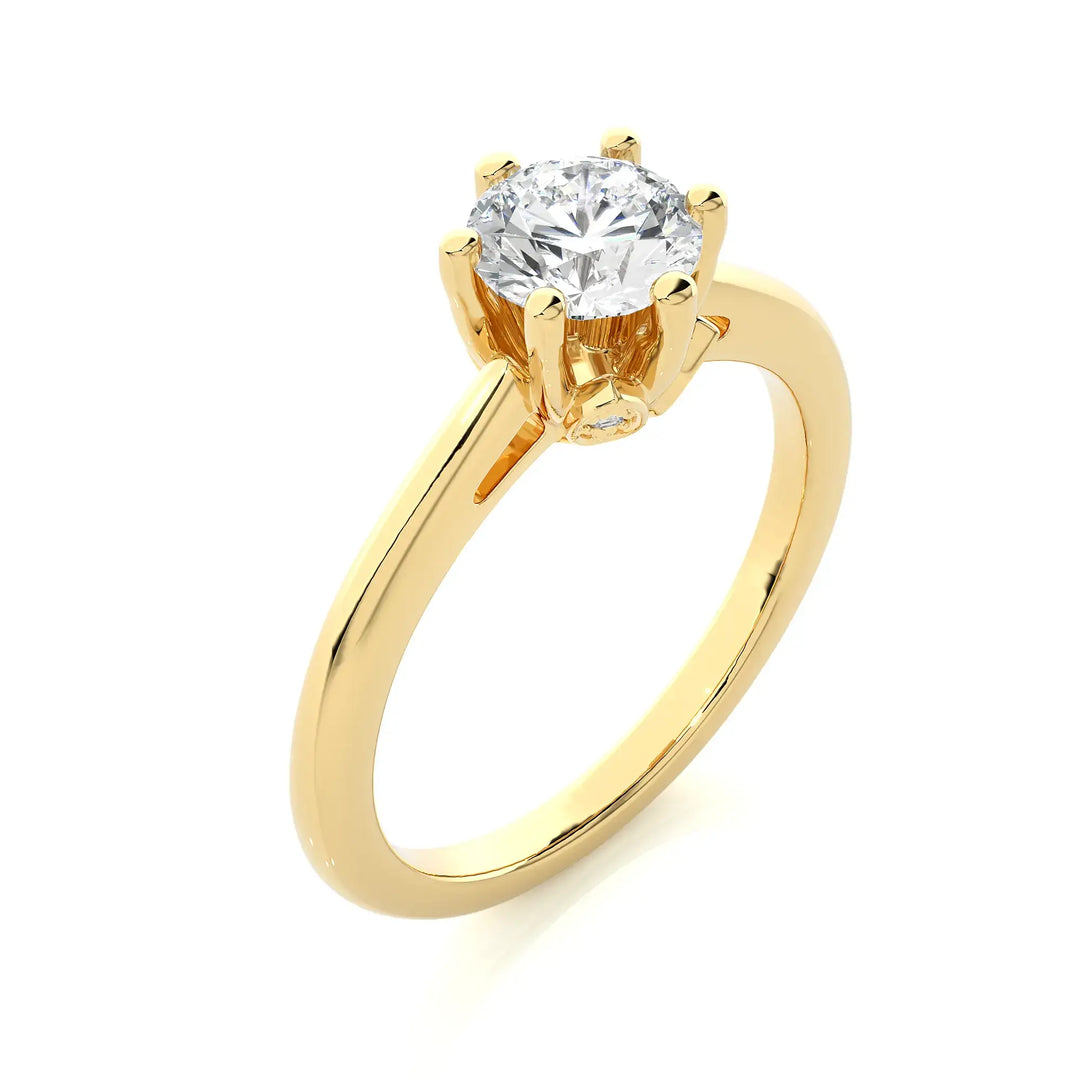 1 Ct Gracebud Round Solitaire
