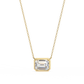 0.8 Ct Emerald Solitaire Pendant