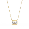 0.8 Ct Emerald Solitaire Pendant