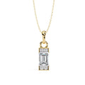 1.1 Ct Lumen Emerald Solitaire Pendant