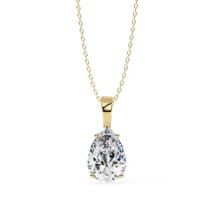2.1 Ct Pear Drop Solitaire Pendant
