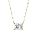 2 Ct Radiant Aura Solitaire Pendant