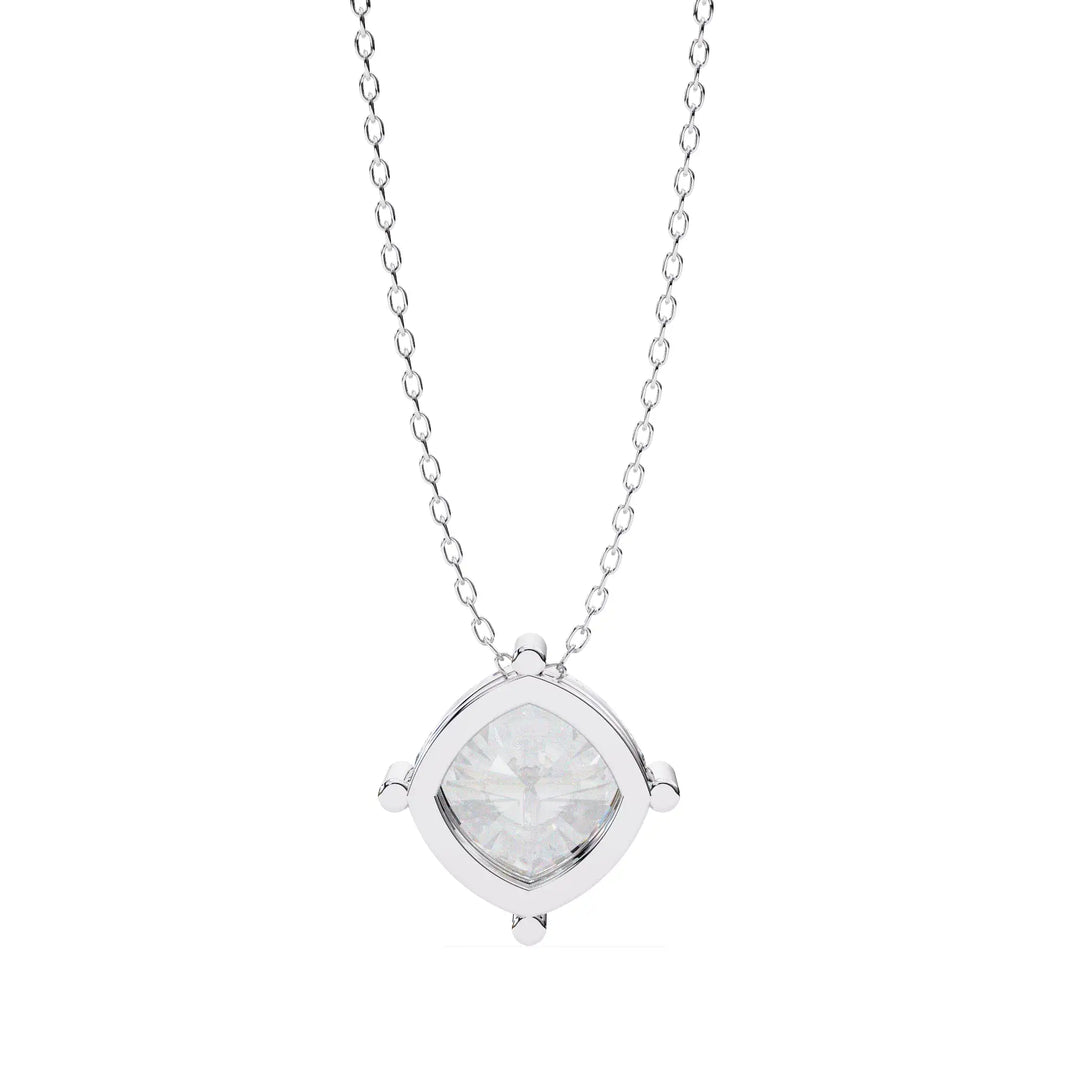 2.4 Ct Cloudlight Cushion Solitaire Pendant