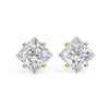 2.4 Ct Princess Solitaire Studs