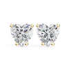 2.5 Ct Heart Solitaire Studs