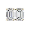 2.4 Ct Emerald Solitaire Studs