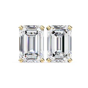 2.4 Ct Emerald Solitaire Studs
