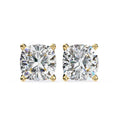 2.4 Ct Cushion Solitaire Studs
