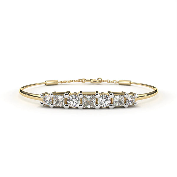 0.4 Ct Gemlink Prism Chain Bracelet