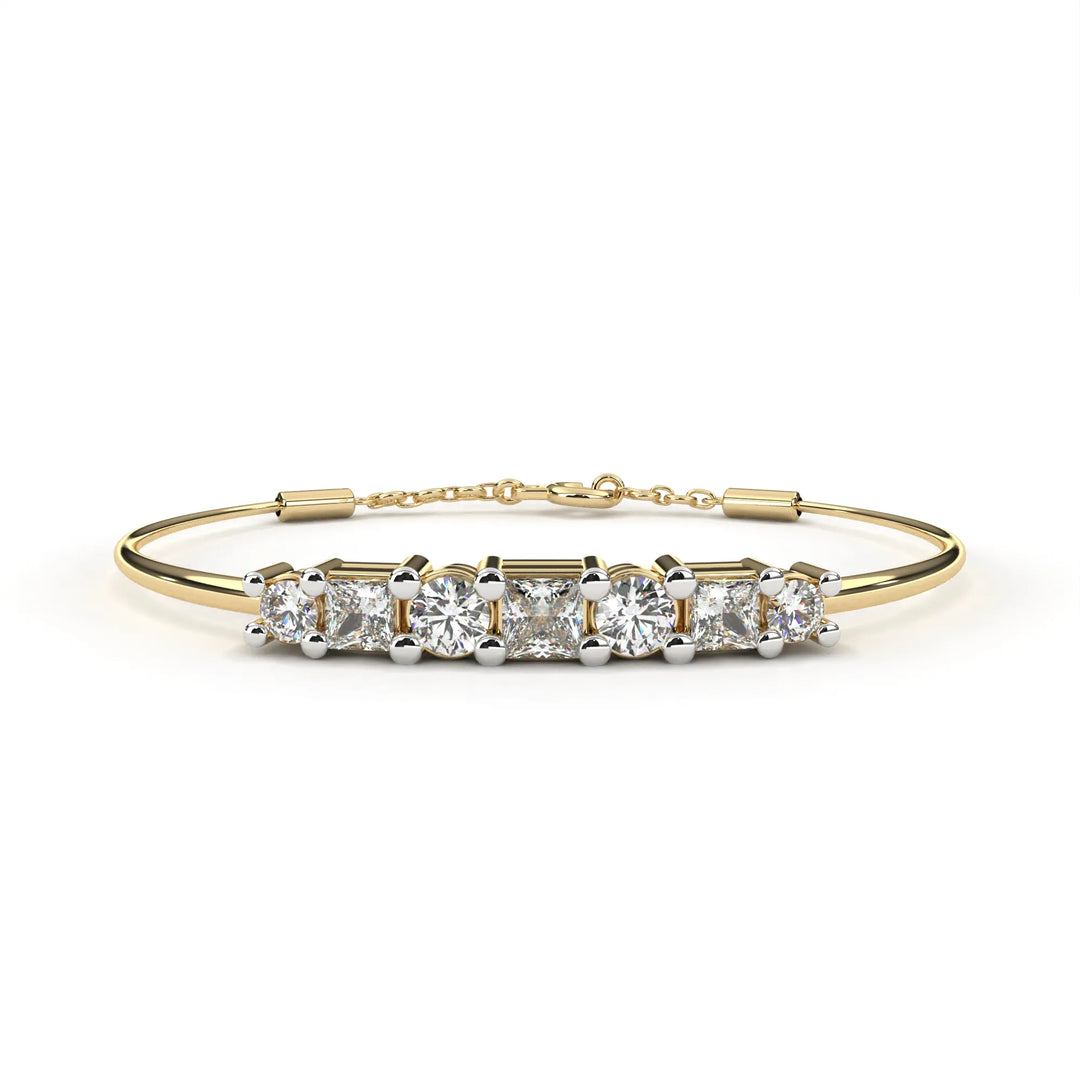 0.4 Ct Gemlink Prism Chain Bracelet