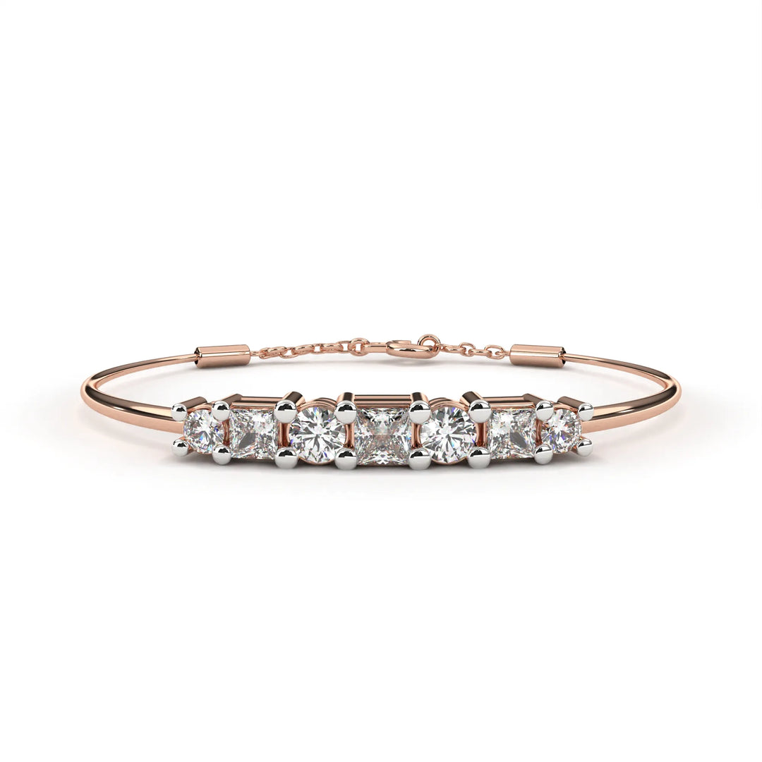 0.4 Ct Gemlink Prism Chain Bracelet