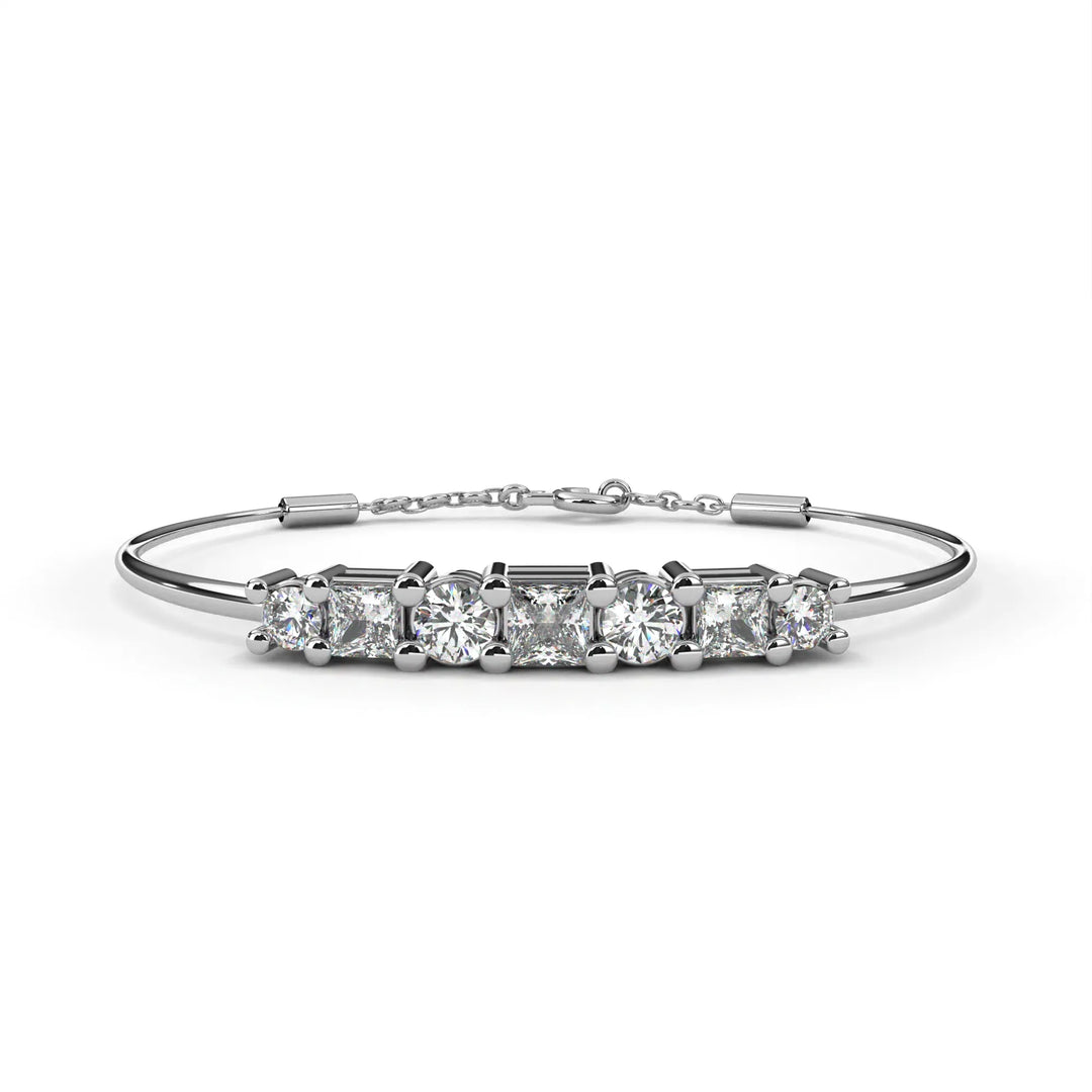 0.4 Ct Gemlink Prism Chain Bracelet