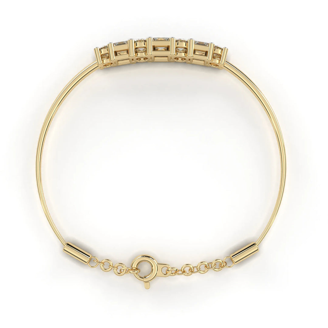 0.4 Ct Gemlink Prism Chain Bracelet