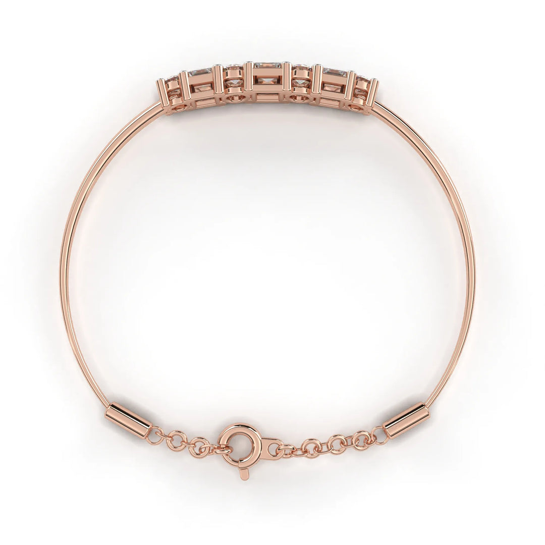 0.4 Ct Gemlink Prism Chain Bracelet