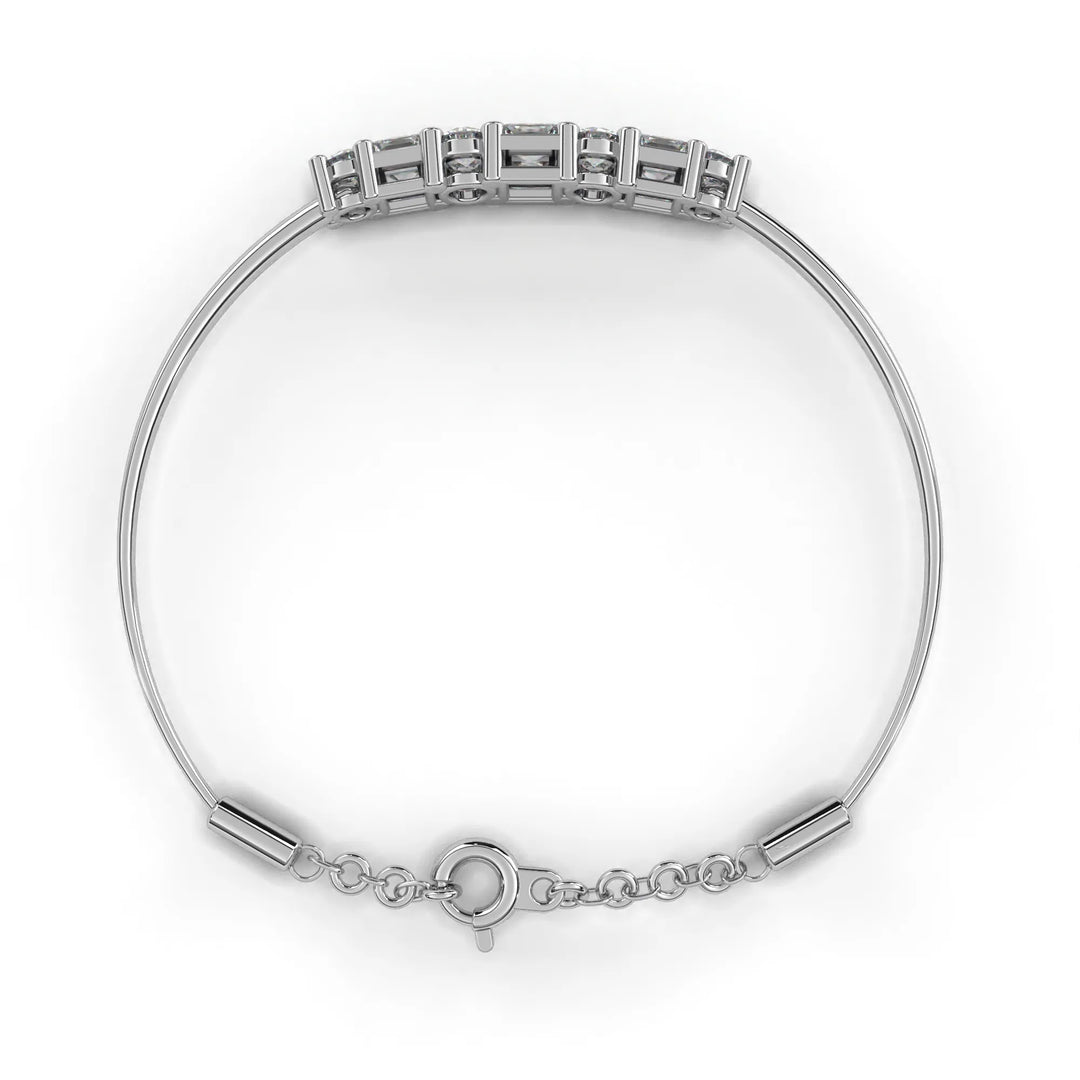 0.4 Ct Gemlink Prism Chain Bracelet