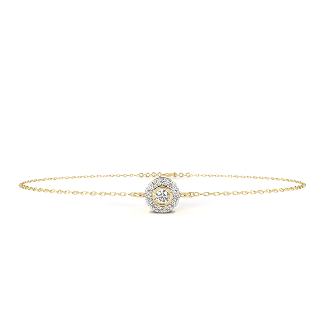 0.3 Ct Orbit Dot Chain Bracelet