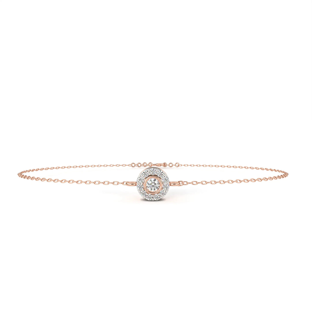 0.3 Ct Orbit Dot Chain Bracelet