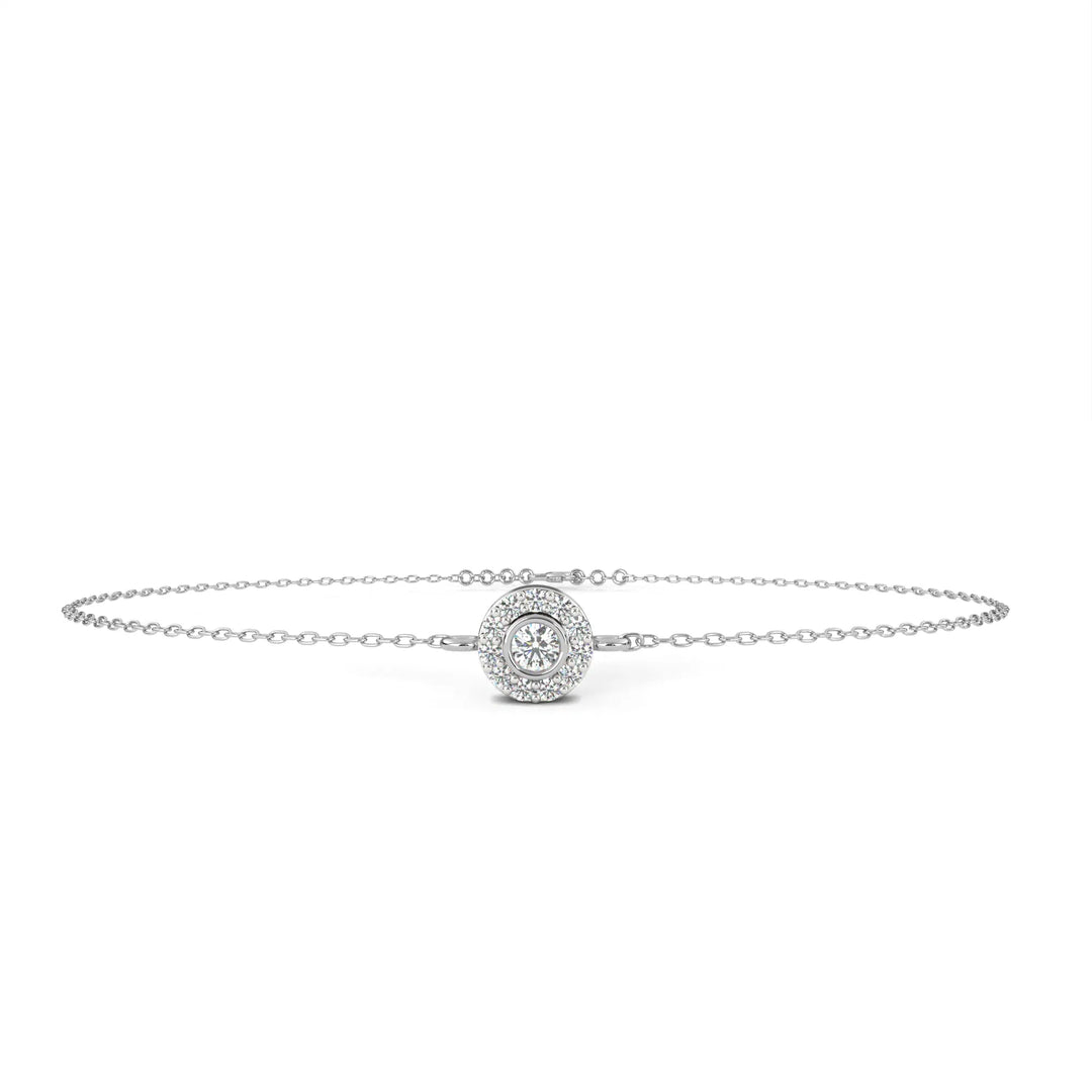 0.3 Ct Orbit Dot Chain Bracelet