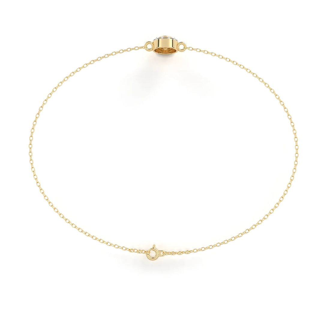 0.3 Ct Orbit Dot Chain Bracelet