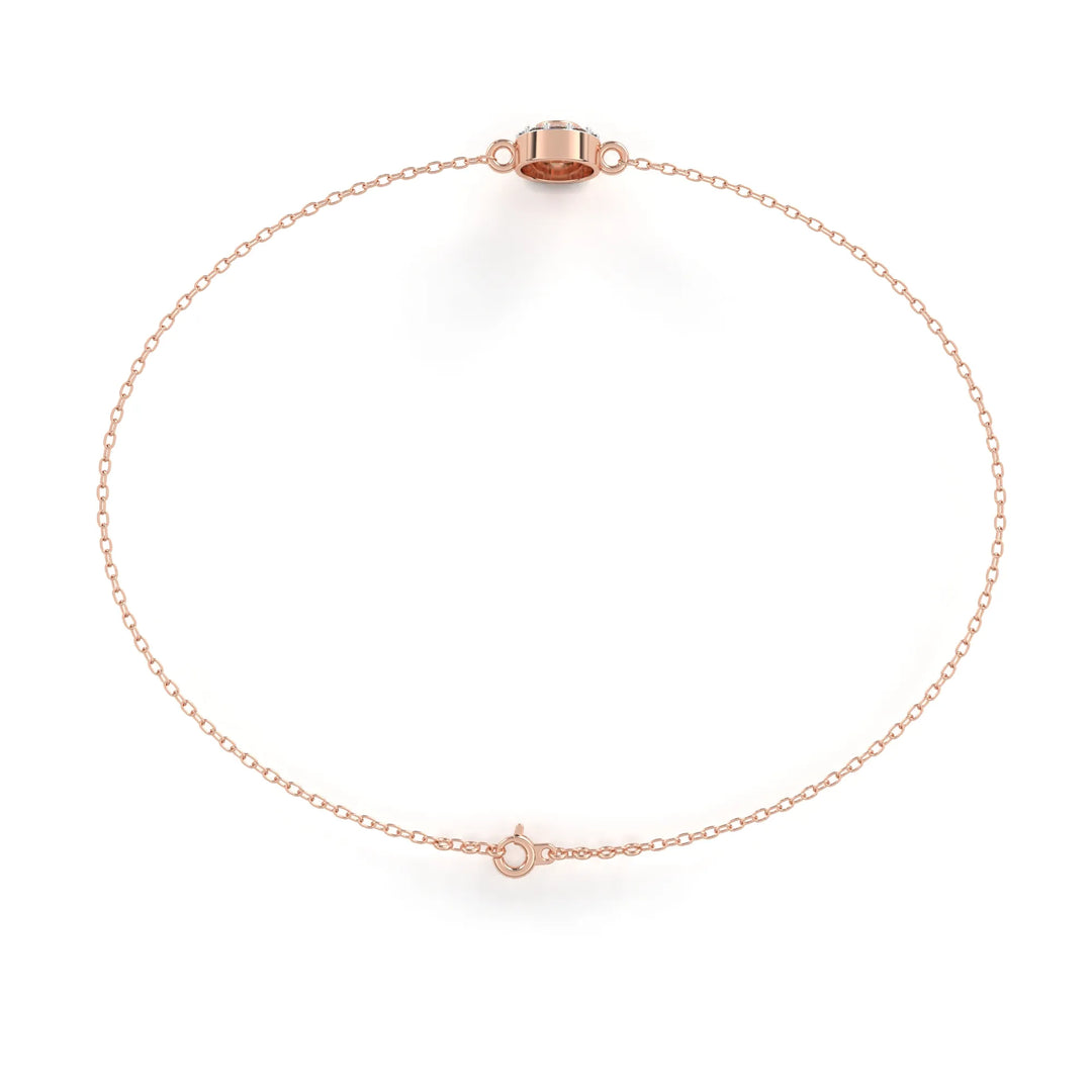 0.3 Ct Orbit Dot Chain Bracelet