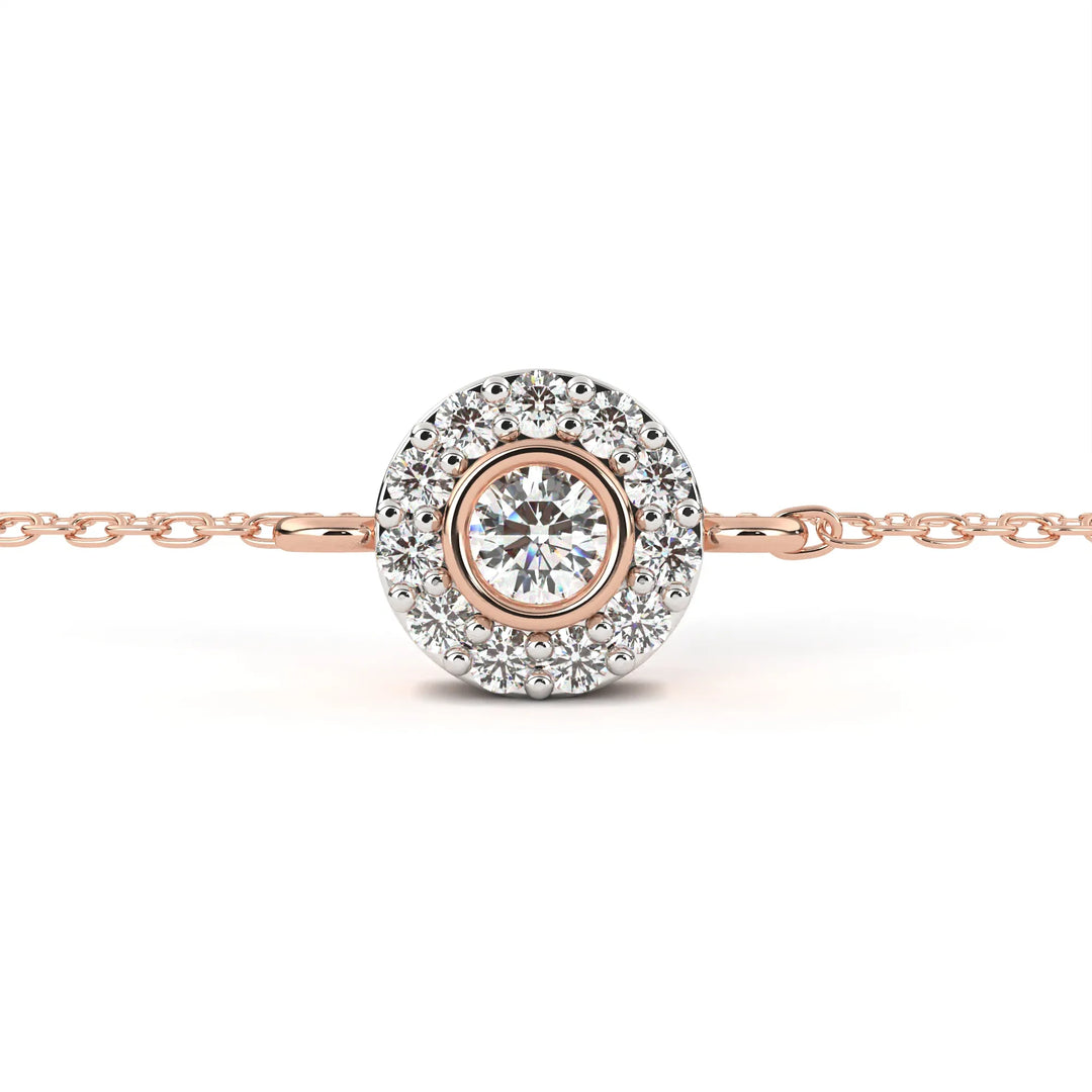 0.3 Ct Orbit Dot Chain Bracelet