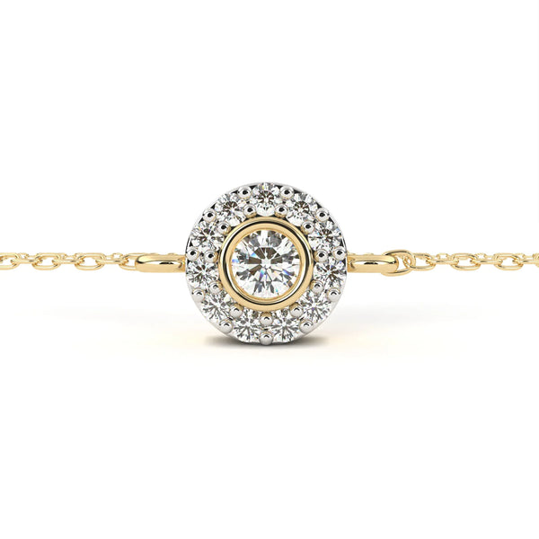 0.3 Ct Orbit Dot Chain Bracelet