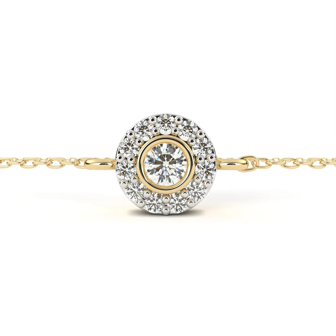 0.3 Ct Orbit Dot Chain Bracelet
