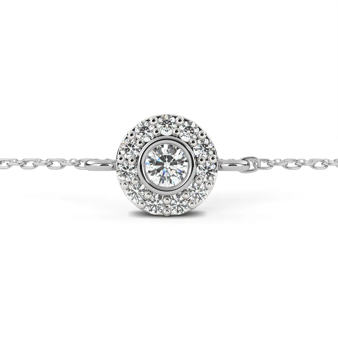 0.3 Ct Orbit Dot Chain Bracelet